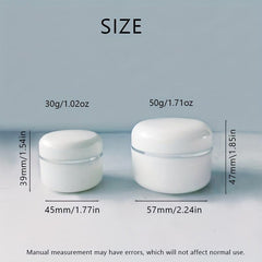 12pcs Leakproof Round Plastic Jars with Lids for Cream and Lotion
