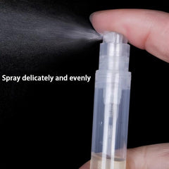 4 Pcs Mini Clear Plastic Spray Bottle Portable Small Perfume Atomizer 5ml