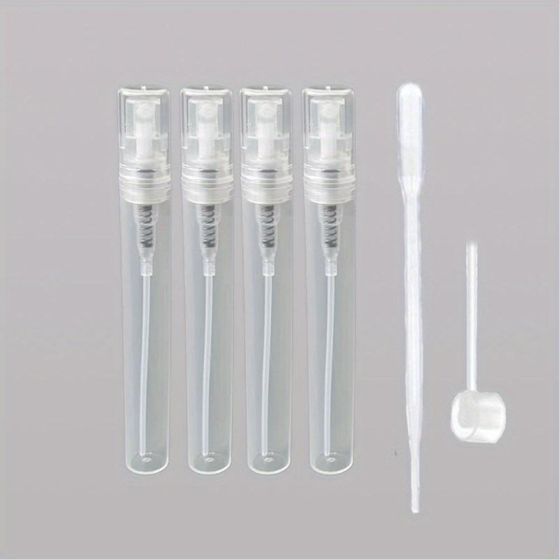 4 Pcs Mini Clear Plastic Spray Bottle Portable Small Perfume Atomizer 5ml