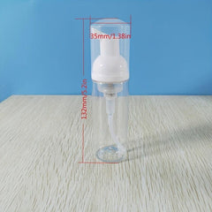 2pcs 60ml Foam Pump Mousse Facial Cleanser Travel Dispenser