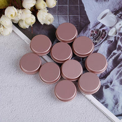 4pcs Travel-size Cosmetic Containers Rose Golden
