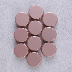 4pcs Travel-size Cosmetic Containers Rose Golden