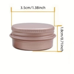 4pcs Travel-size Cosmetic Containers Rose Golden