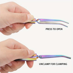 Stainless Steel Nail Art Tweezers and Clippers - Multifunctional Manicure Tool