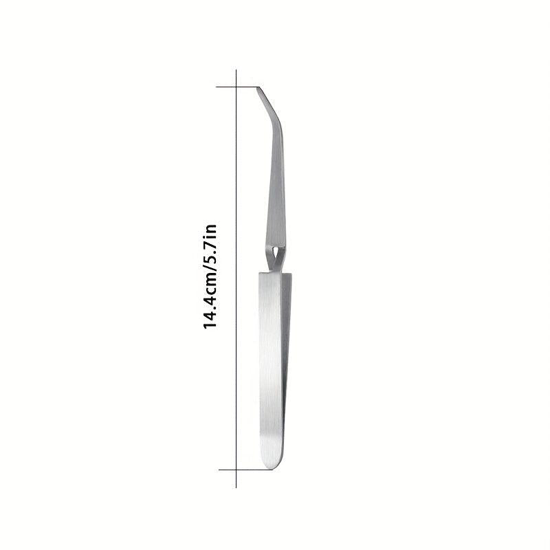 Stainless Steel Nail Art Tweezers and Clippers - Multifunctional Manicure Tool