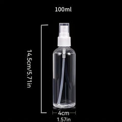 12pcs Fine Mist Spray Bottles 100ml Refillable Makeup Alcohol Atomizer