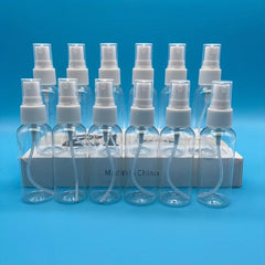 12pcs Fine Mist Spray Bottles 100ml Refillable Makeup Alcohol Atomizer