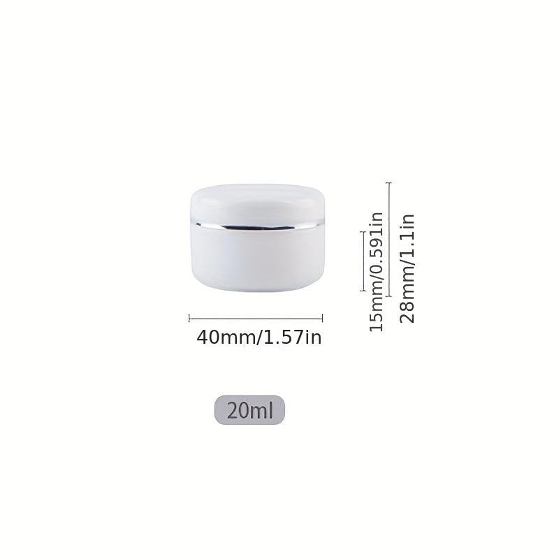 20pcs 20ml Plastic Cream Jar Refillable Bottles for Cosmetics Makeup Skincare