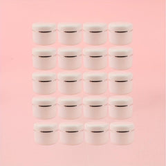 20pcs 20ml Plastic Cream Jar Refillable Bottles for Cosmetics Makeup Skincare