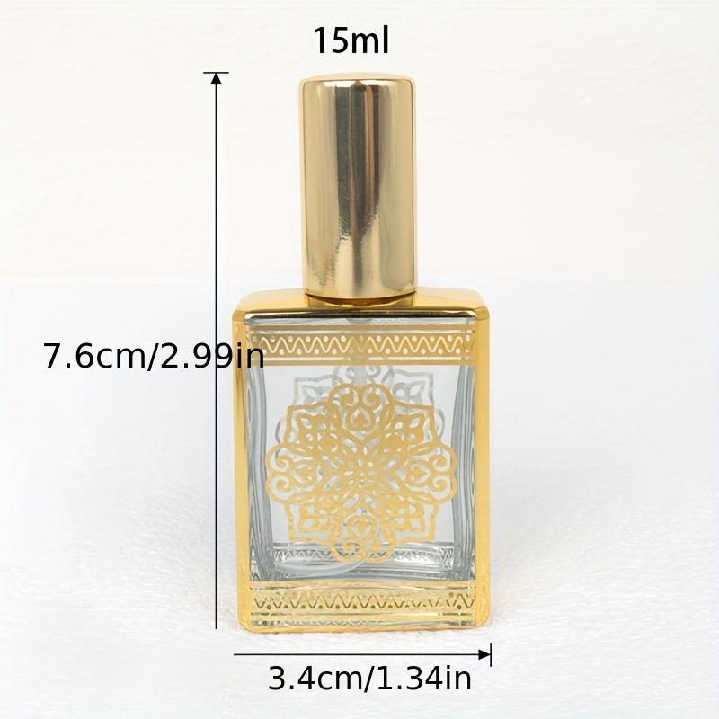 1Pc 15ml Refillable Perfume Bottle Glass Empty Spray Bottle Portable Mini Travel