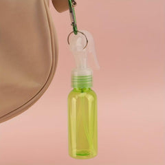1pc 60ml Travel Spray Bottle Keychain Refillable Plastic Trigger Spray Bottles