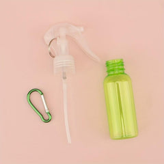 1pc 60ml Travel Spray Bottle Keychain Refillable Plastic Trigger Spray Bottles
