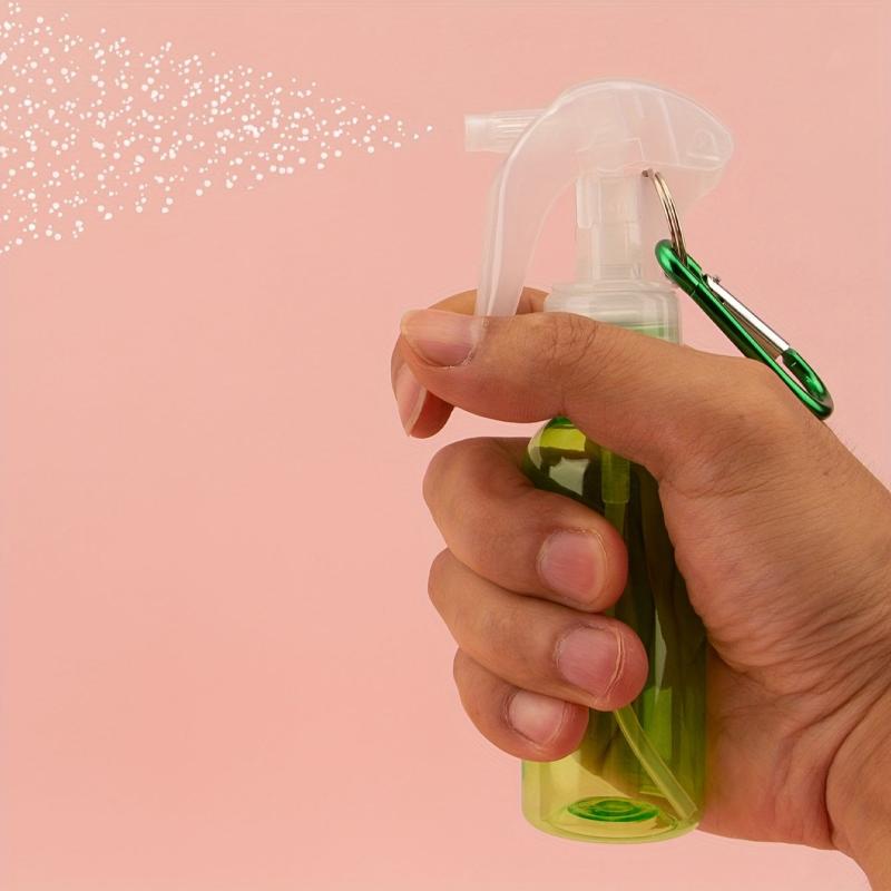 1pc 60ml Travel Spray Bottle Keychain Refillable Plastic Trigger Spray Bottles