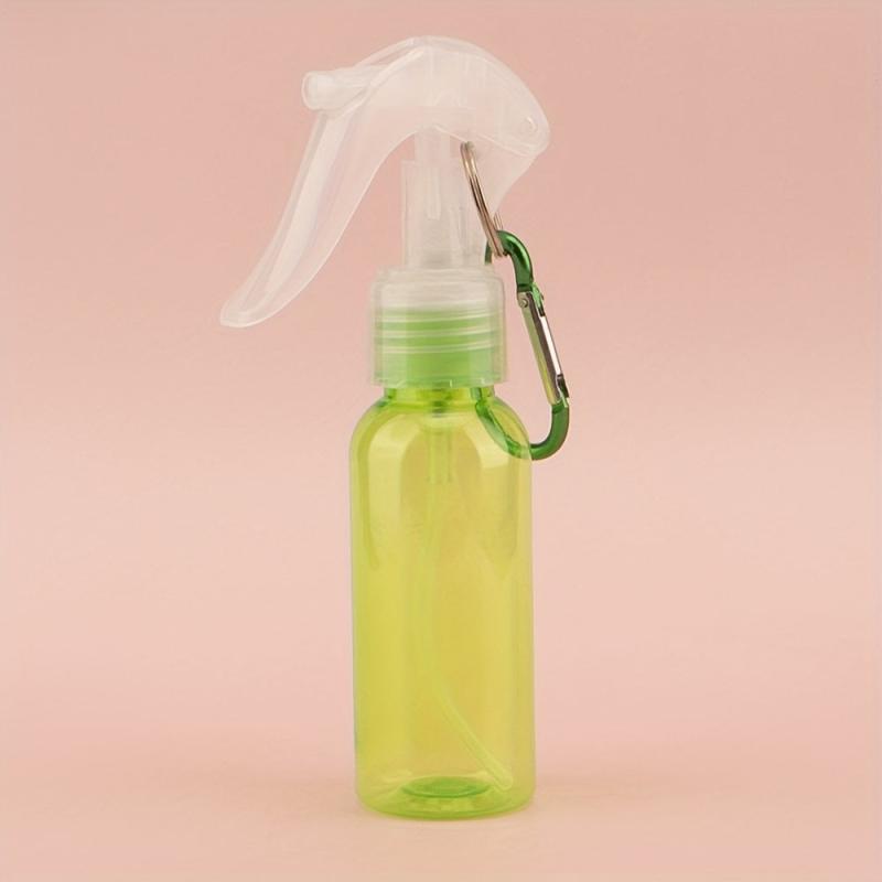 1pc 60ml Travel Spray Bottle Keychain Refillable Plastic Trigger Spray Bottles