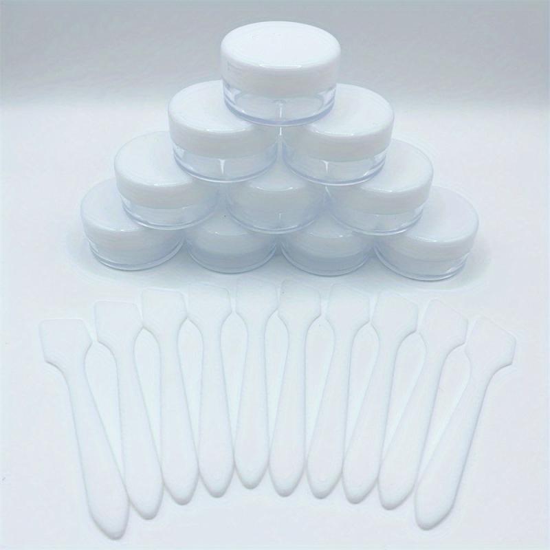 10pcs 10ml Mini Cosmetic Jars with Spatulas for Cosmetics