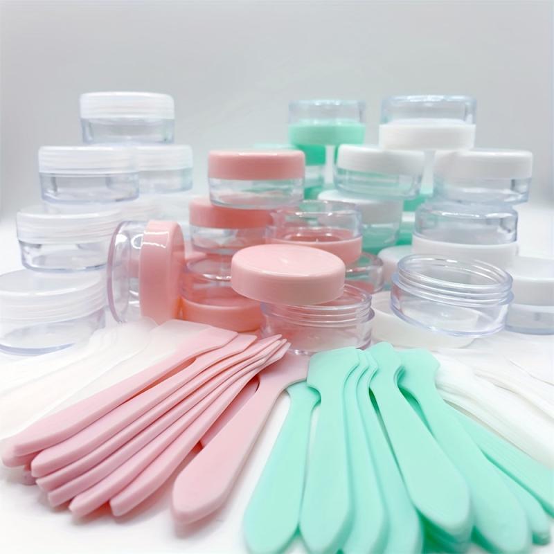 10pcs 10ml Mini Cosmetic Jars with Spatulas for Cosmetics