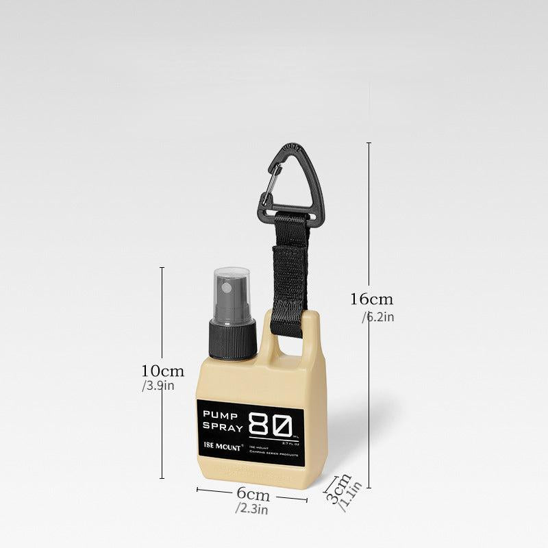 80ml Portable Spray Bottle with Hook for Camping