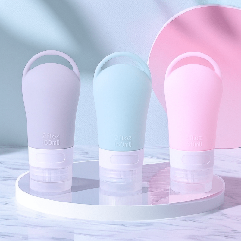 60ml Silicone Travel Dispenser Bottle with Hiking Buckle