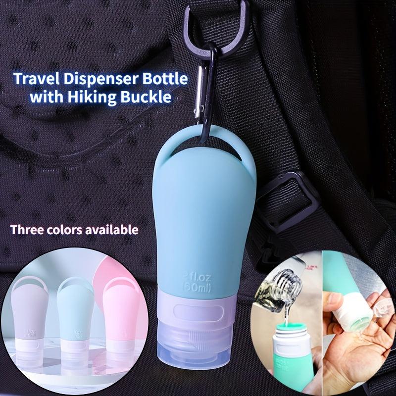 60ml Silicone Travel Dispenser Bottle with Hiking Buckle