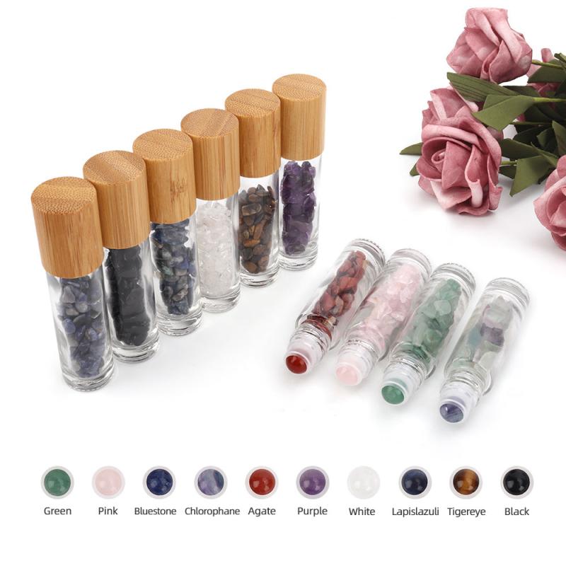 2PCS Gemstone Rollerball Roll On Bottle 10ml
