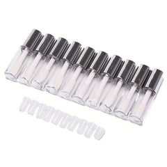 10pcs 1 2ml Empty Clear Lip Gloss Tubes Plastic Makeup Sample Containers