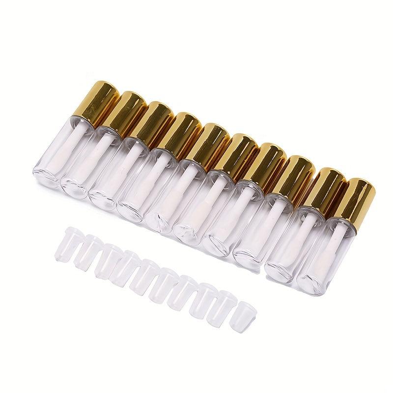 10pcs 1 2ml Empty Clear Lip Gloss Tubes Plastic Makeup Sample Containers