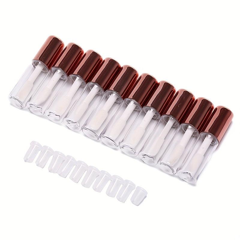 10pcs 1 2ml Empty Clear Lip Gloss Tubes Plastic Makeup Sample Containers