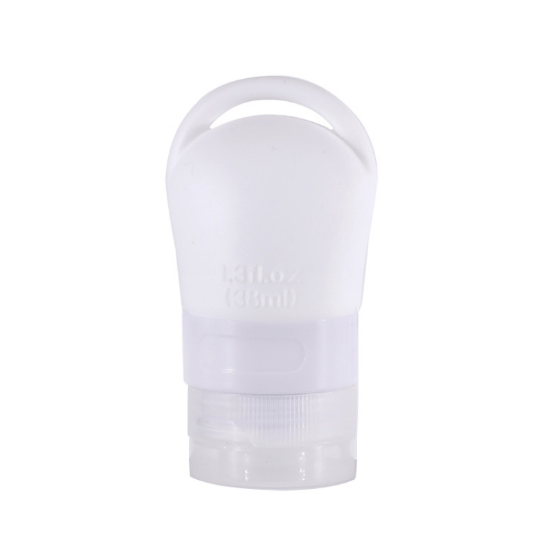 5pcs Silicone Leak Proof Travel Shampoo Bottles Portable Toiletry Containers
