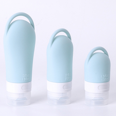 5pcs Silicone Leak Proof Travel Shampoo Bottles Portable Toiletry Containers