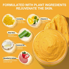 Organic Vitamin C & Turmeric Face Scrub Cream