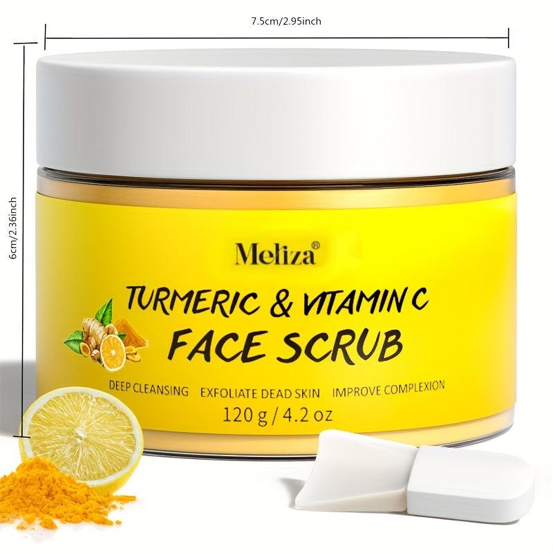 Organic Vitamin C & Turmeric Face Scrub Cream