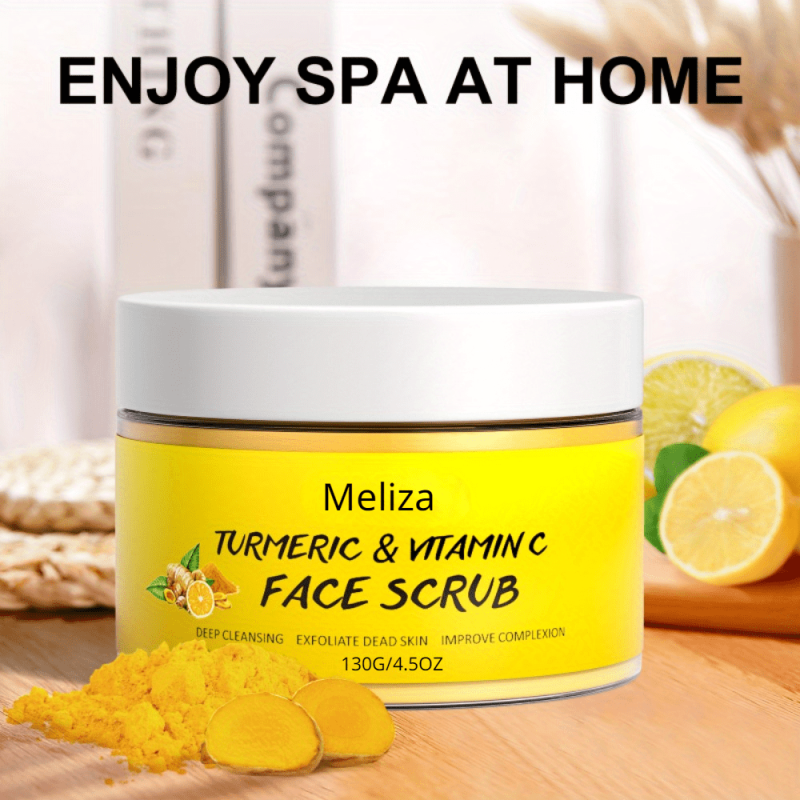 Organic Vitamin C & Turmeric Face Scrub Cream