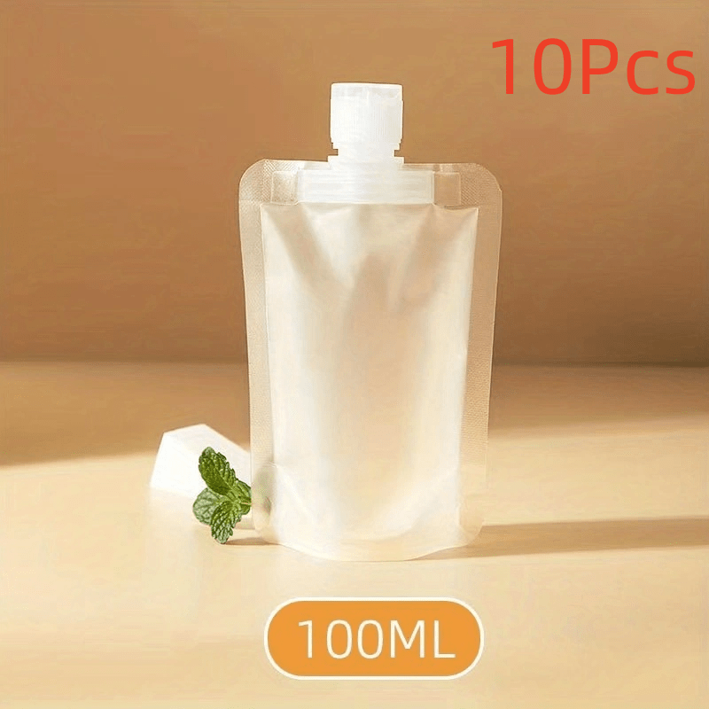 10pcs Travel Size Makeup Packing Bags Squeeze Pouch Portable Cosmetic Containers