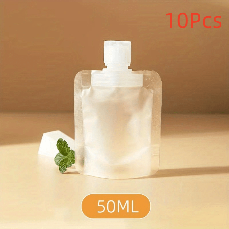 10pcs Travel Size Makeup Packing Bags Squeeze Pouch Portable Cosmetic Containers