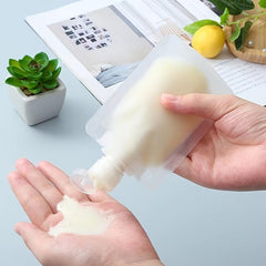 10pcs Travel Size Makeup Packing Bags Squeeze Pouch Portable Cosmetic Containers