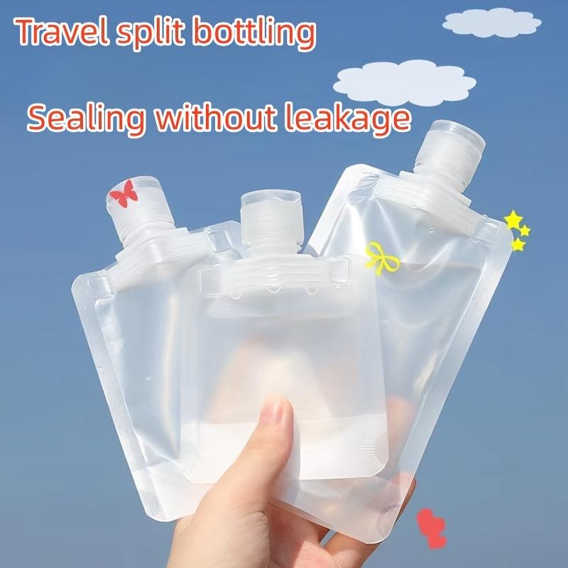 10pcs Travel Size Makeup Packing Bags Squeeze Pouch Portable Cosmetic Containers