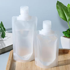 10pcs Travel Size Makeup Packing Bags Squeeze Pouch Portable Cosmetic Containers