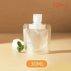 10pcs Travel Size Makeup Packing Bags Squeeze Pouch Portable Cosmetic Containers