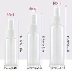 Refillable Transparent Spray Bottle for Travel Home Hotel Camping