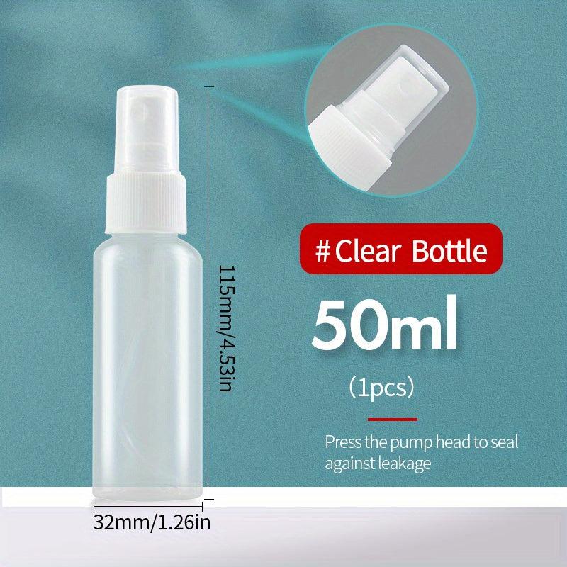 Refillable Transparent Spray Bottle for Travel Home Hotel Camping