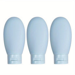 3pcs 2oz Silicone Squeeze Bottles for Liquids Toiletry Macaron