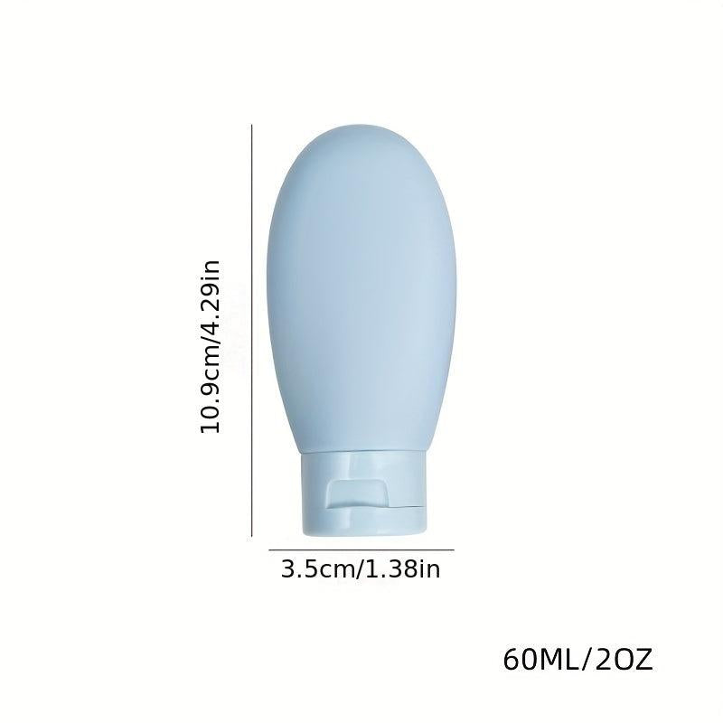 3pcs 2oz Silicone Squeeze Bottles for Liquids Toiletry Macaron