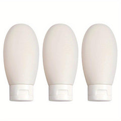 3pcs 2oz Silicone Squeeze Bottles for Liquids Toiletry Macaron