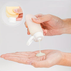 3pcs 2oz Silicone Squeeze Bottles for Liquids Toiletry Macaron