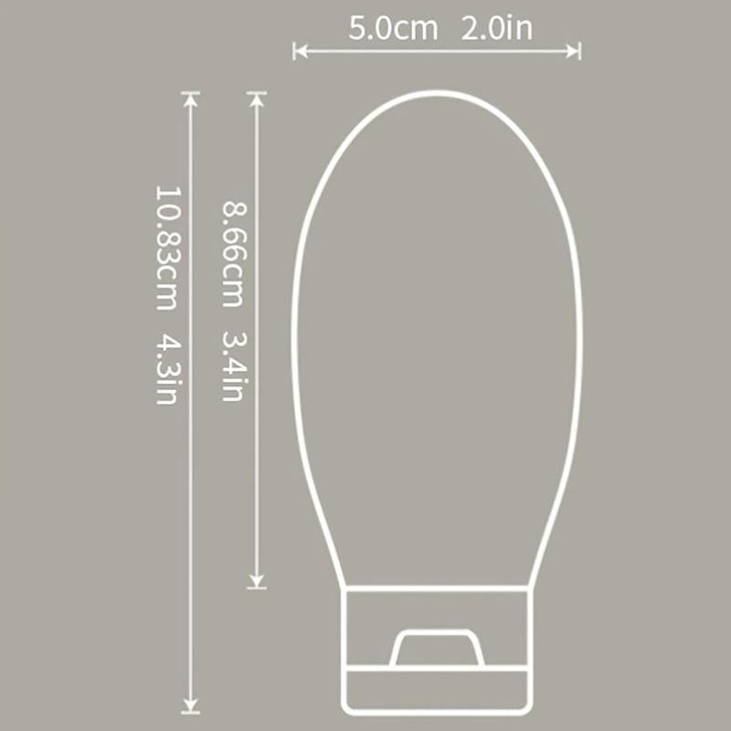 3 Refillable Silicone Travel Bottles Leak Proof & Squeezable for Toiletries