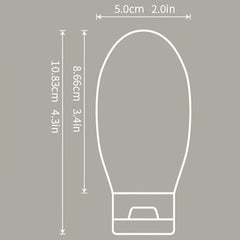 3 Refillable Silicone Travel Bottles Leak Proof & Squeezable for Toiletries