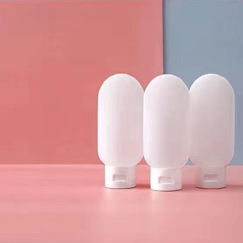 3 Refillable Silicone Travel Bottles Leak Proof & Squeezable for Toiletries
