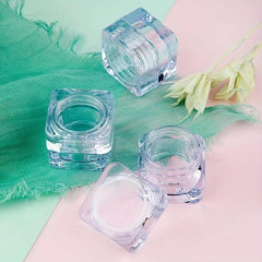 2pcs Acrylic Cosmetic Jars Travel Cream Containers 5g