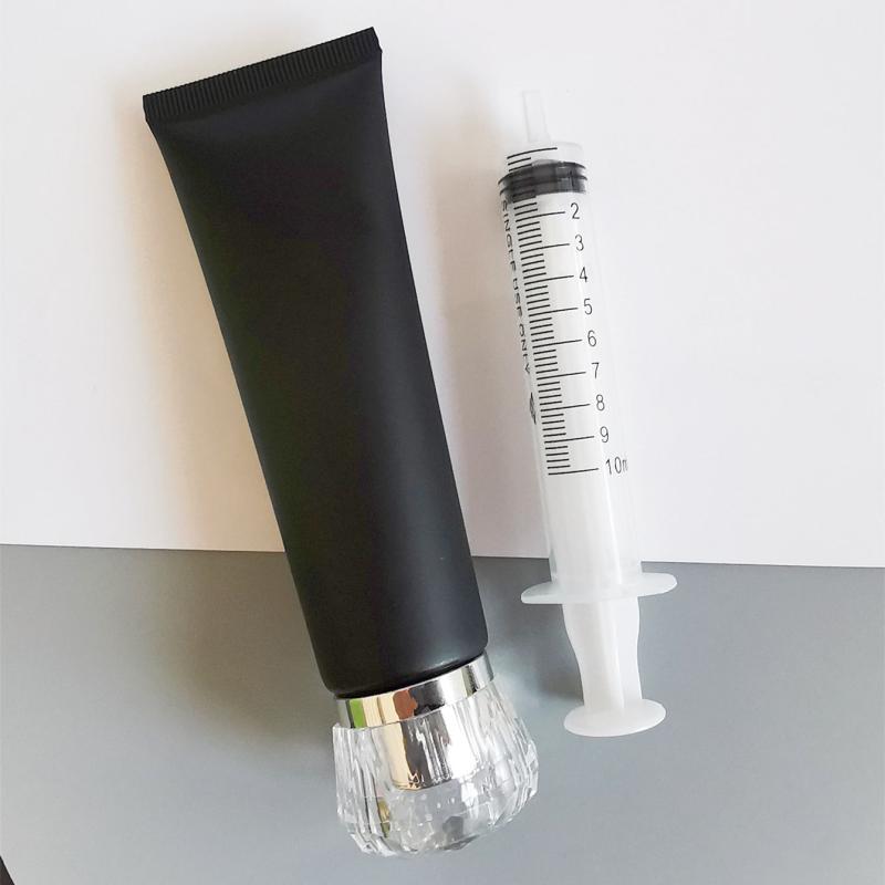 50ml Empty Cosmetic Tube with Syringe Soft Tube Container Bottle