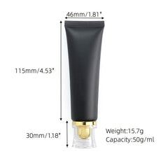 50ml Empty Cosmetic Tube with Syringe Soft Tube Container Bottle